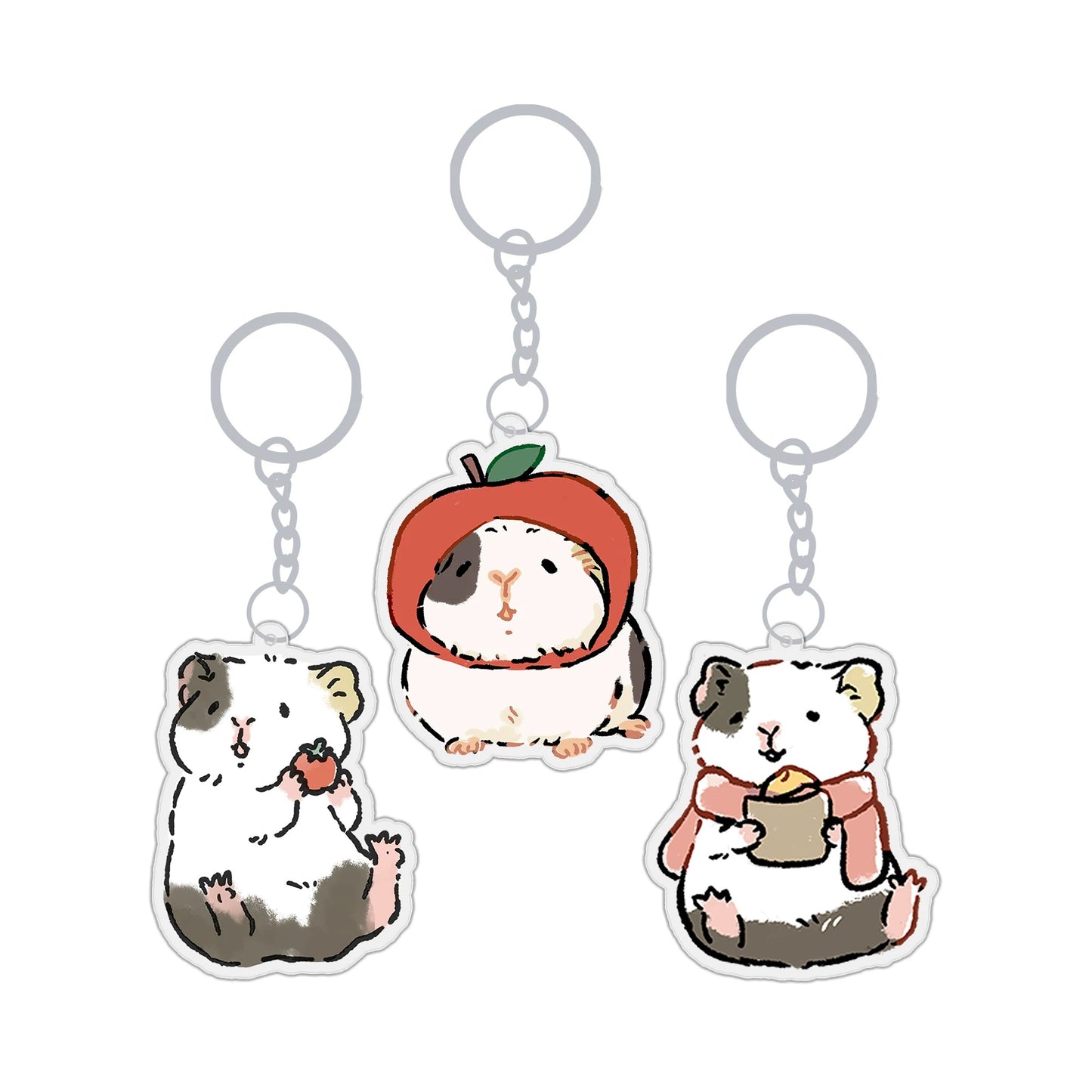 Piggy Dumplings Tomato Keychain