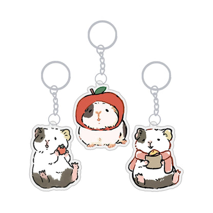 Piggy Dumplings Tomato Keychain