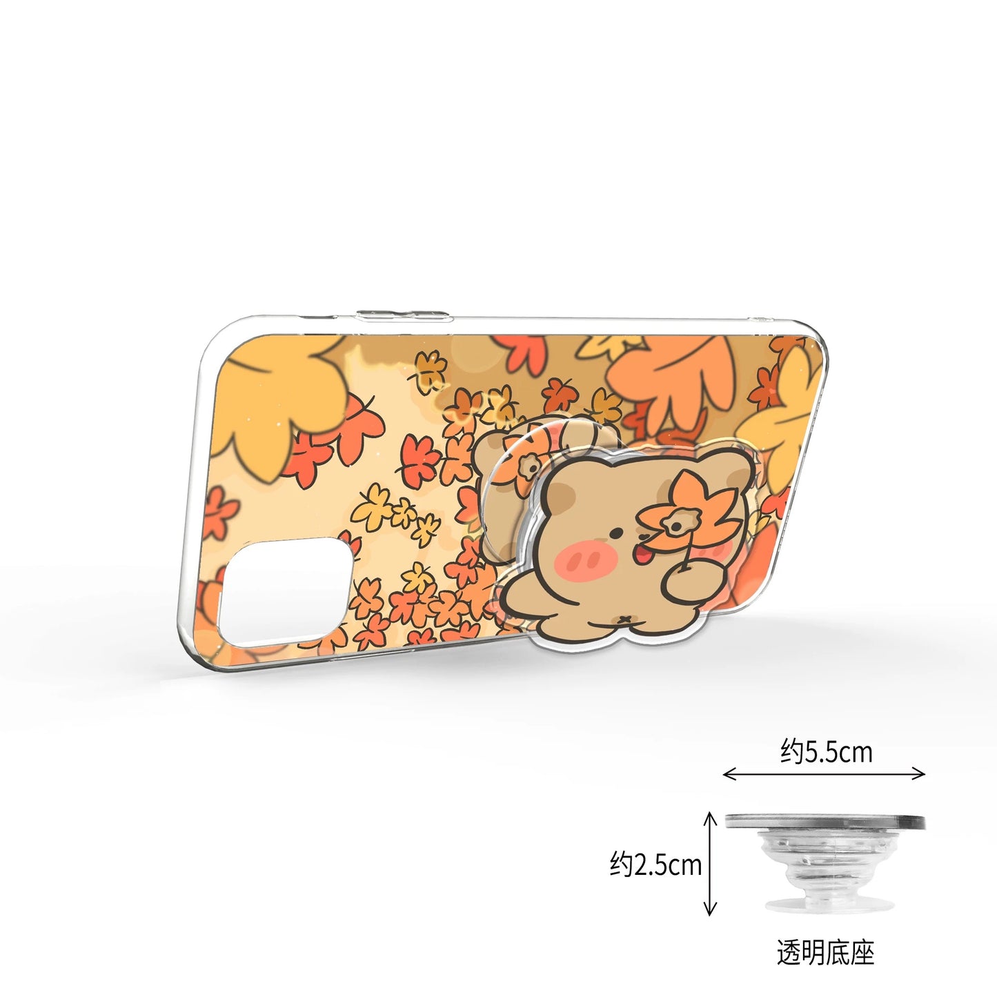 Genki Joy Phone PopGrip - Maple leaf