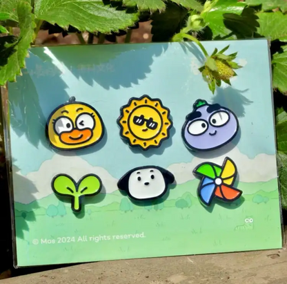 Yelo Duck Family Pin