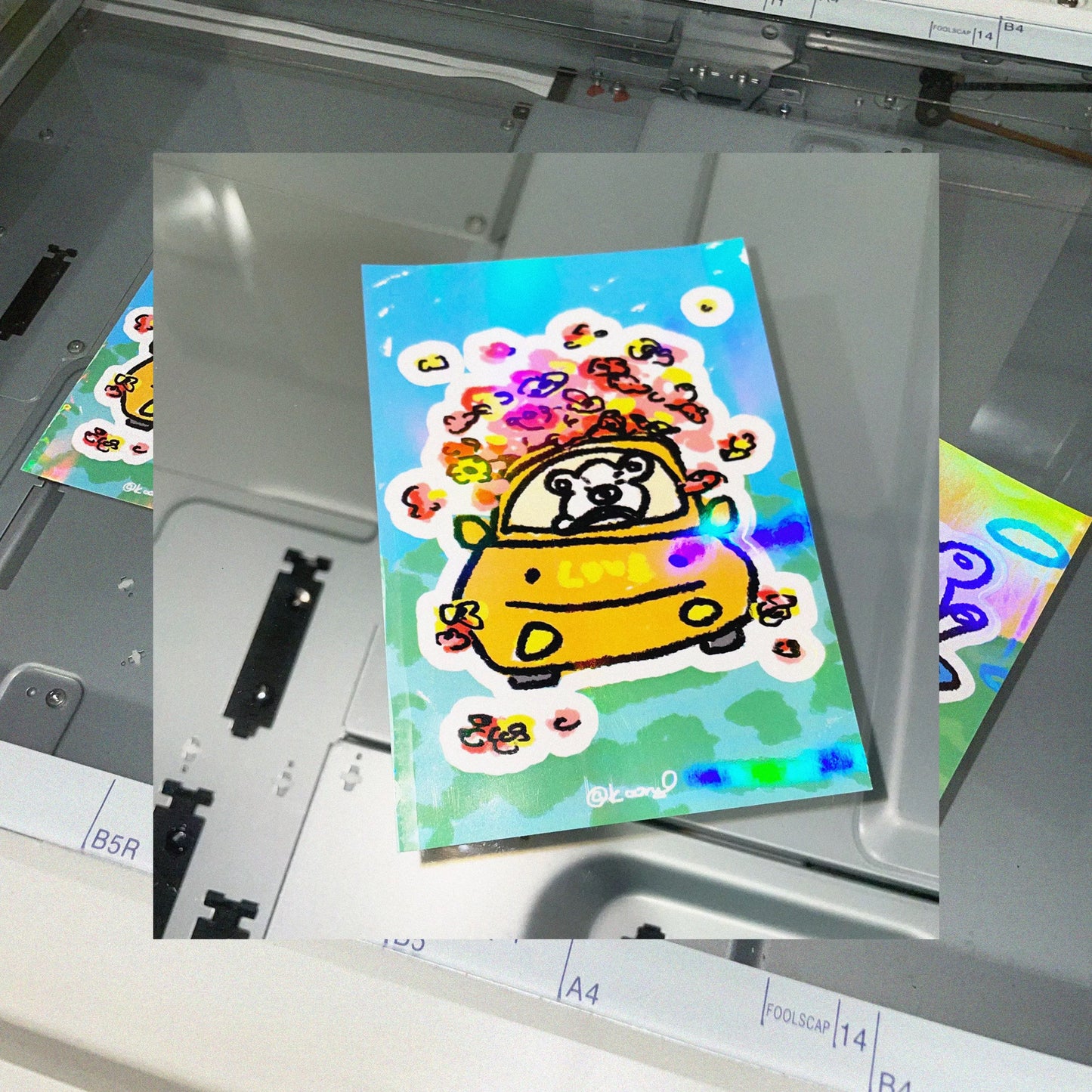 is bear Shiny Sticker