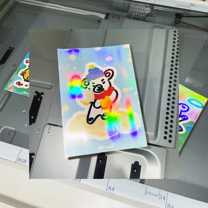 is bear Shiny Sticker