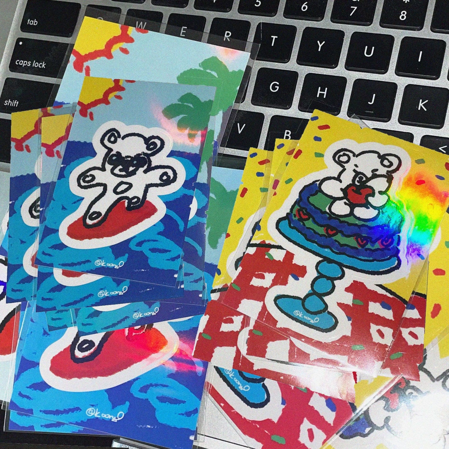 is bear Shiny Stickers