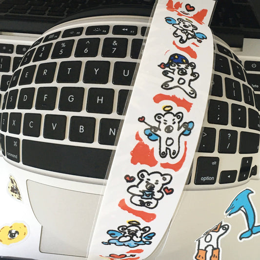 is bear Love Sticker Strip