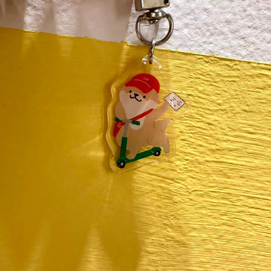Bibi&Tata Otter Postal Acrylic Keychain