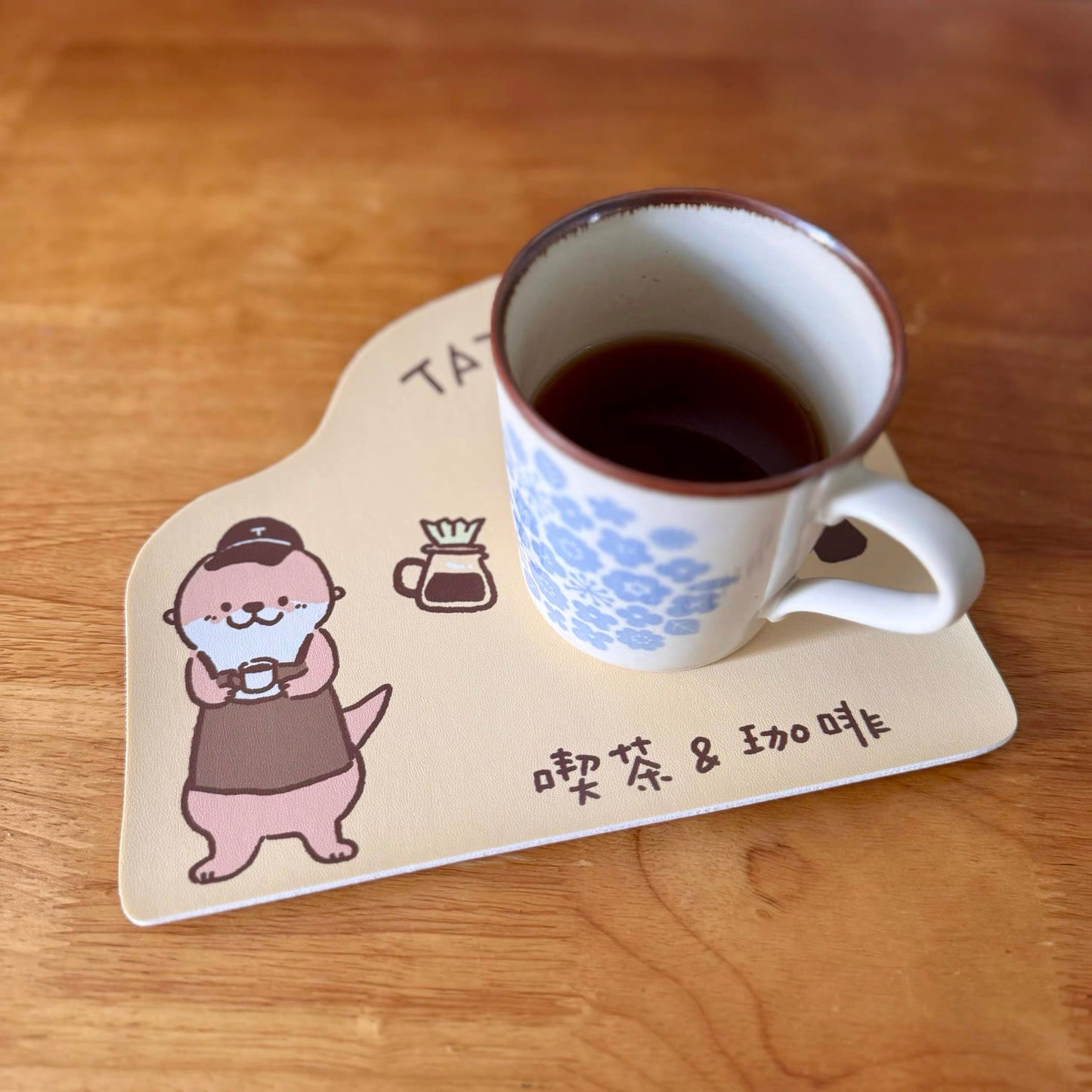 Bibi&Tata Capybara Café leather Coaster