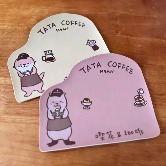 Bibi&Tata Capybara Café leather Coaster
