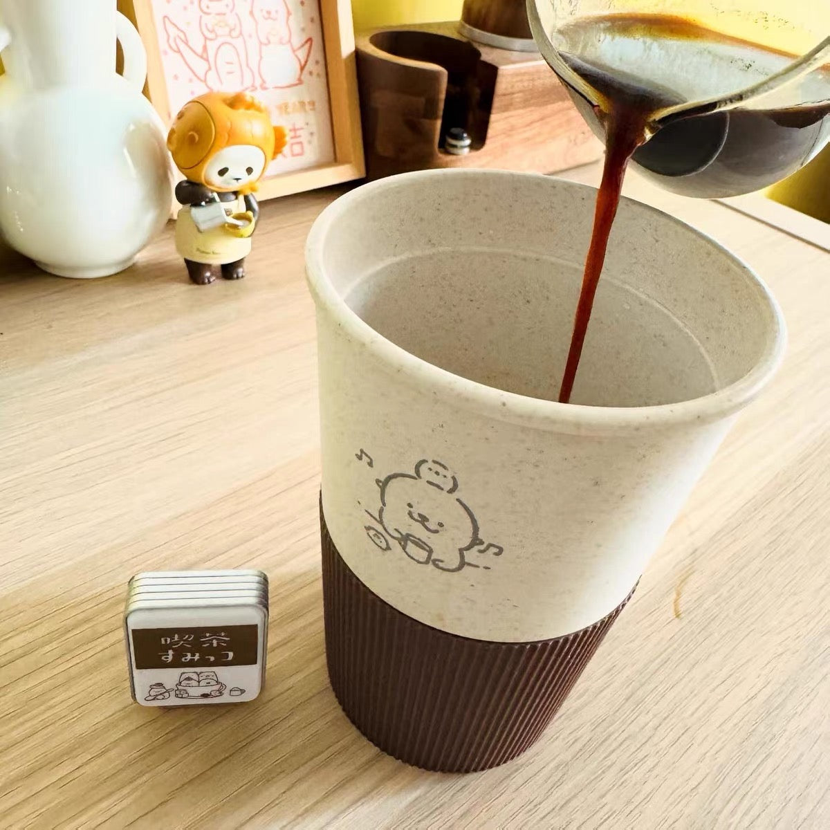 Bibi & Tata Eco-friendly Wheat Straw Travel Mug（Coffee Cup）