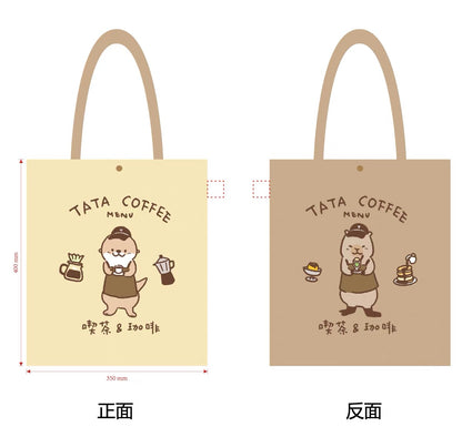 Tata cafe canvas tote bag