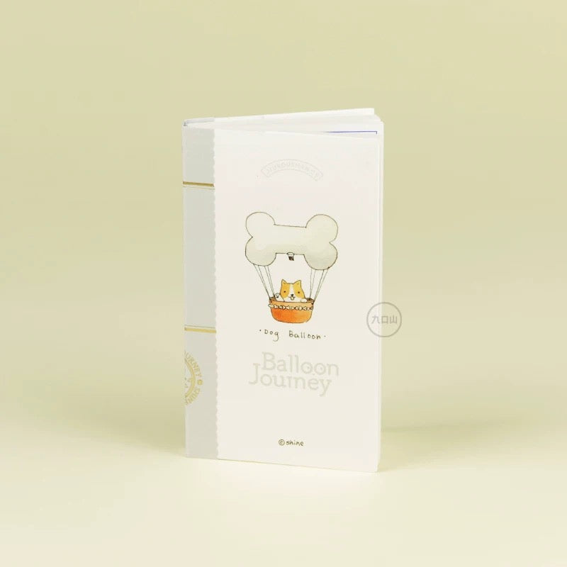 Bibi&Tata x 九口山 mininote Kawaii Hot Air Balloon Travel Notebook