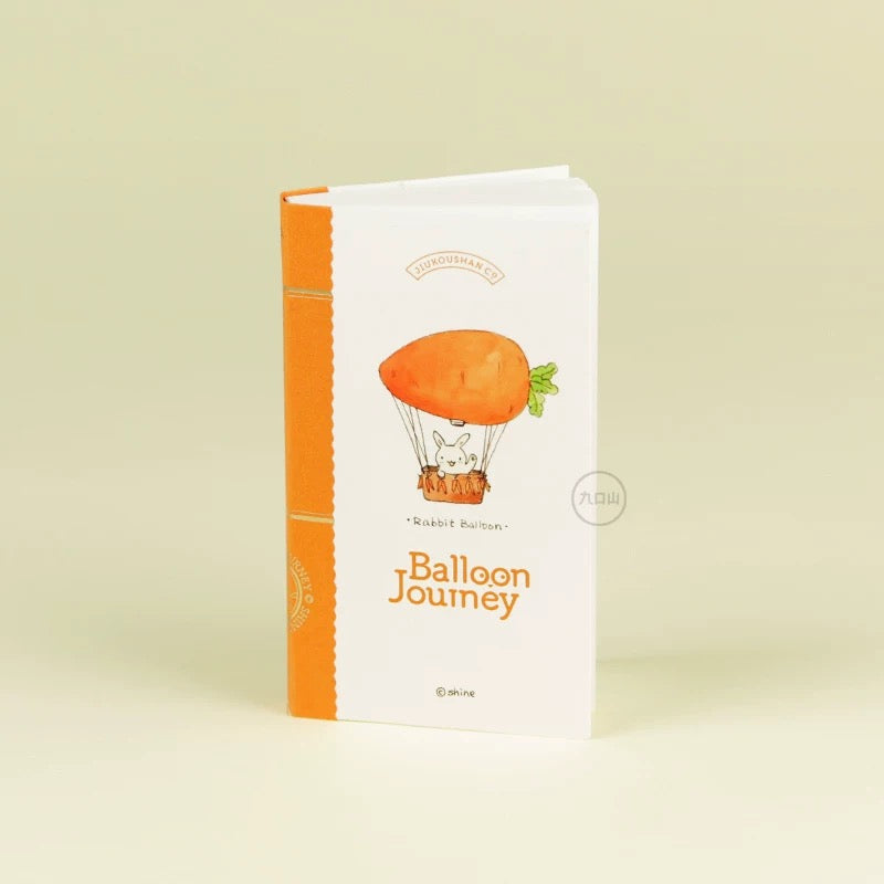 Bibi&Tata x 九口山 mininote Kawaii Hot Air Balloon Travel Notebook