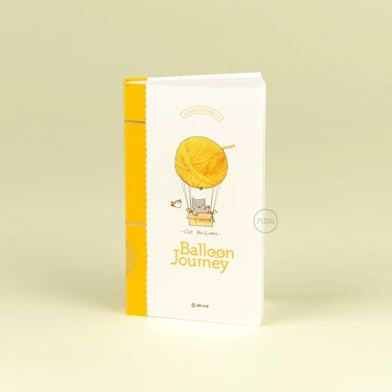 Bibi&Tata x 九口山 mininote Kawaii Hot Air Balloon Travel Notebook