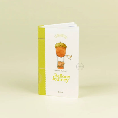 Bibi&Tata x 九口山 mininote Kawaii Hot Air Balloon Travel Notebook