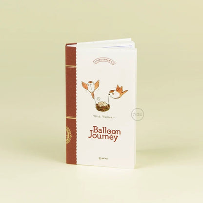 Bibi&Tata x 九口山 mininote Kawaii Hot Air Balloon Travel Notebook