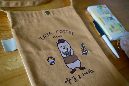 Tata cafe canvas tote bag
