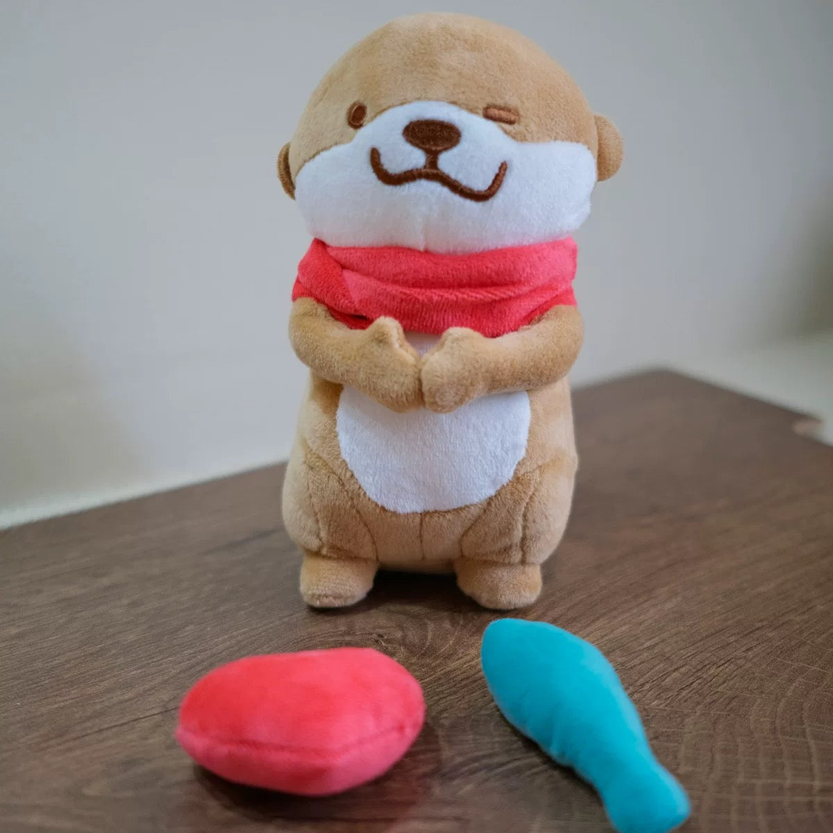 Otter love fish plush