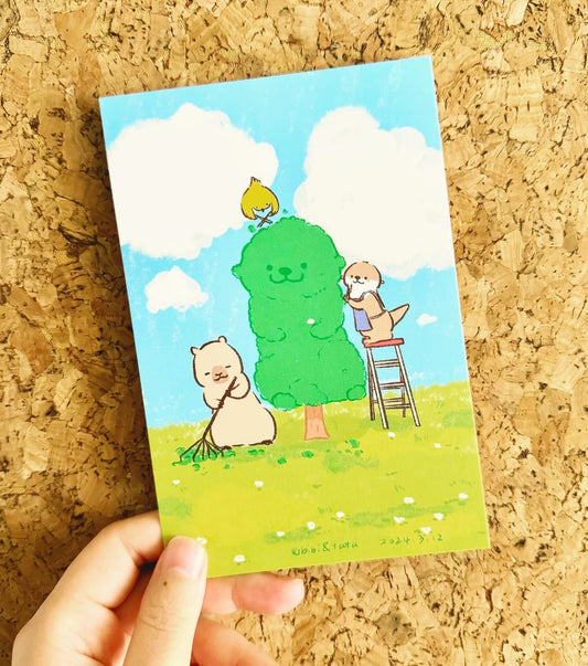 Bibi&Tata Tree Planting Day Postcard