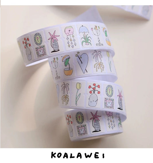 Koalawei Flower Label Stickers