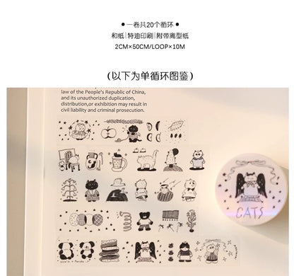 Koala Awei Washi Tape(Cats Theme)