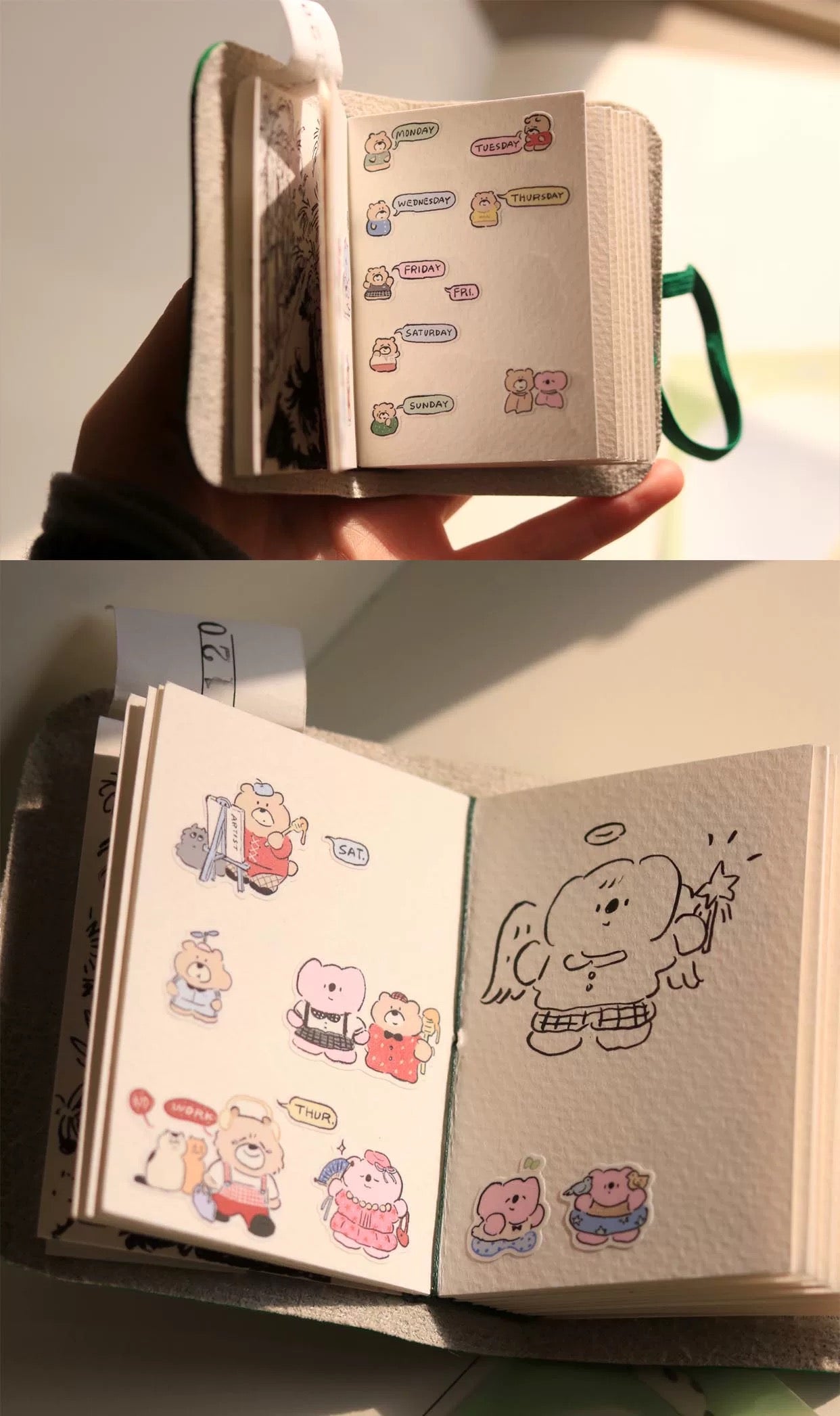 Koala Awei & Friends Die-Cut Sticker Tape(White Base)