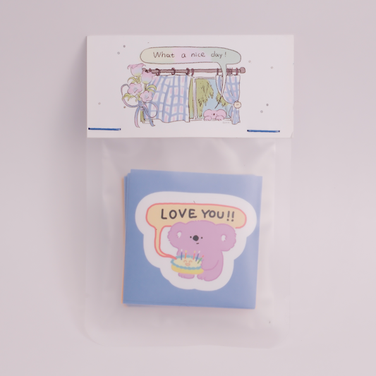 Koalawei "What a nice day" sticker pack