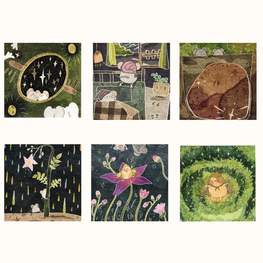 Mice & Potatoes cards - Potato from the sky